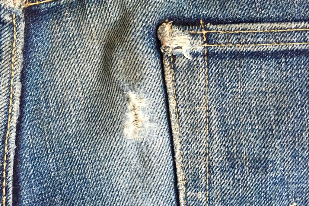 How to wash jeans - back pocket fade