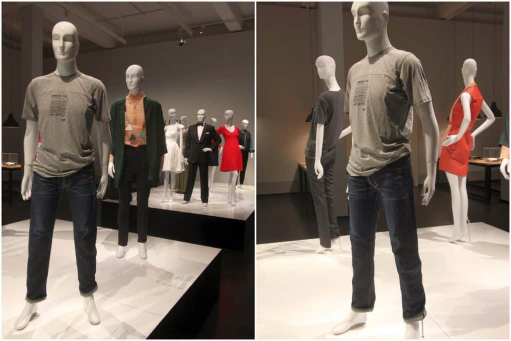 Ruffloff Garments at Deutsche Hygiene Museum Dresden, jeans on mannequins