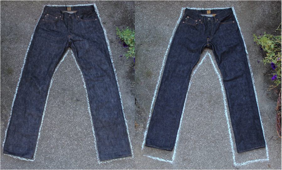 levis 501 shrink to fit before and after