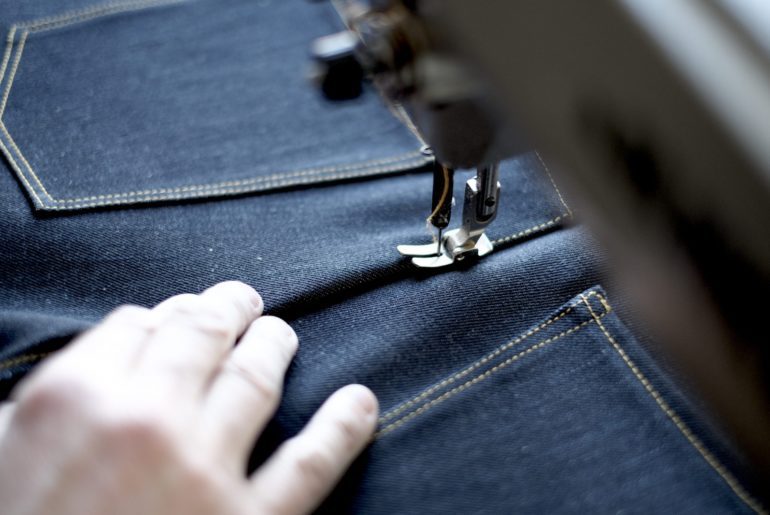 Paul Kruize jeans stitching back rise