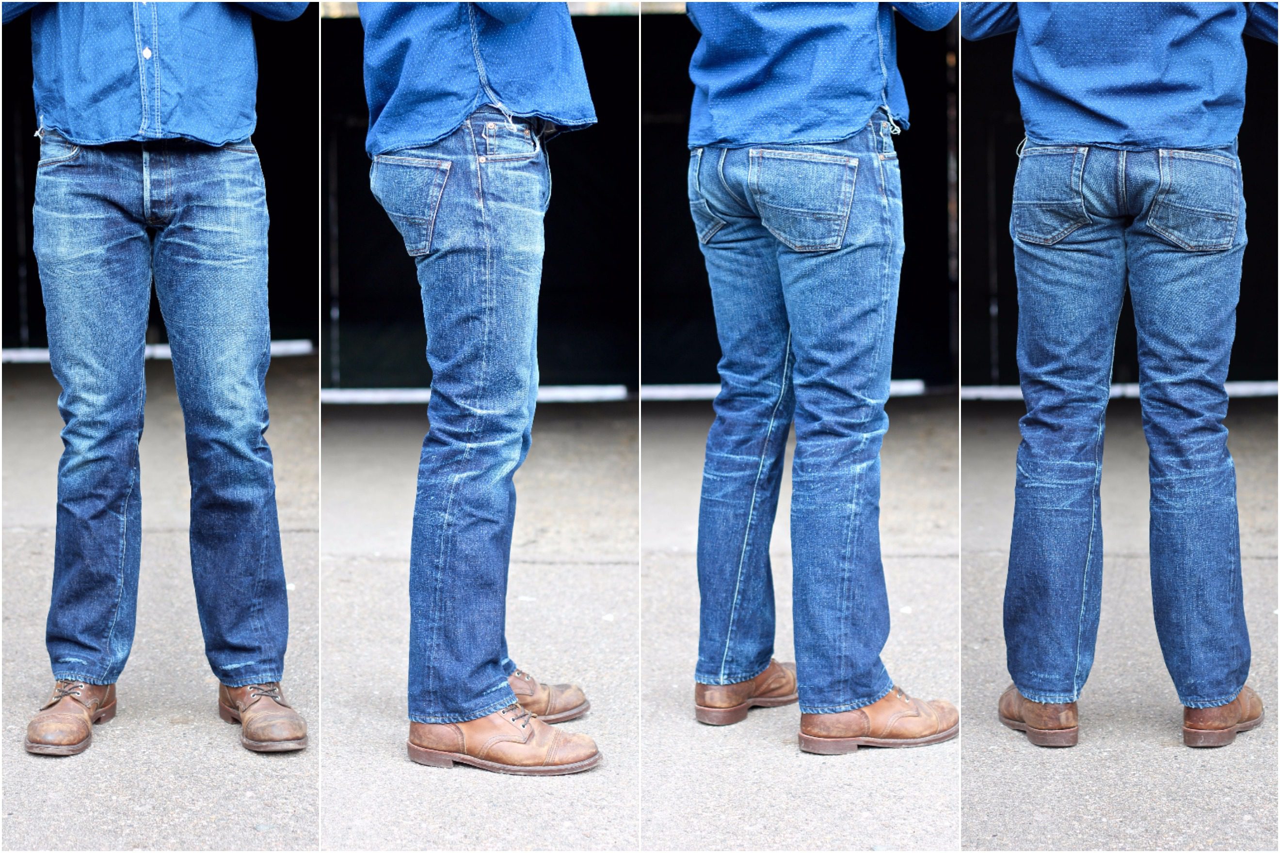 Regular fit Indigofera Clint jeans (worn in)