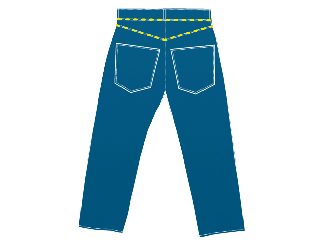 The yoke is a defining feature of jeans