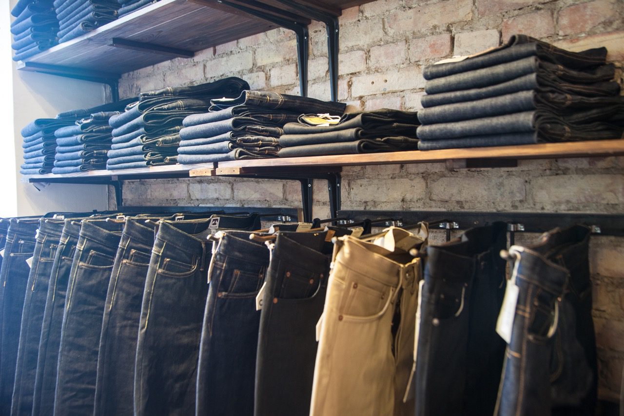 Jeans store on sale