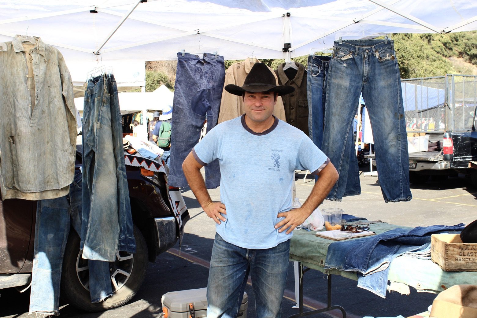 Brit Eaton at the Rose Bowl flea market