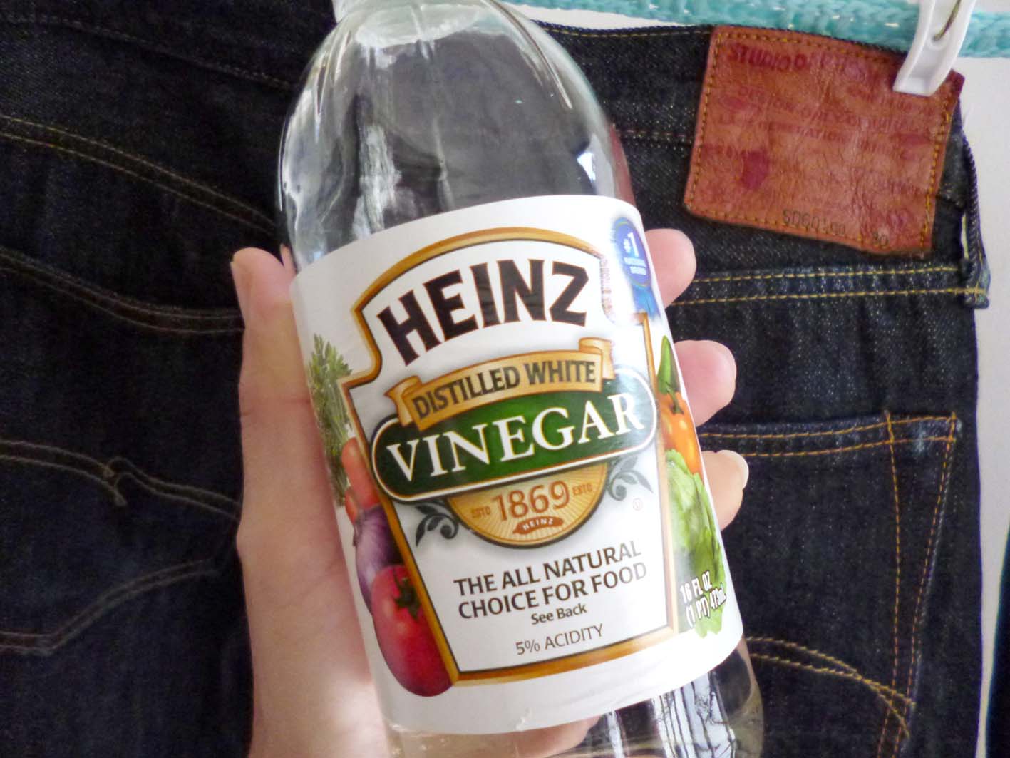 Raw denim vinegar