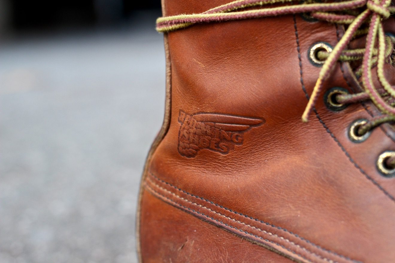 red wing leather