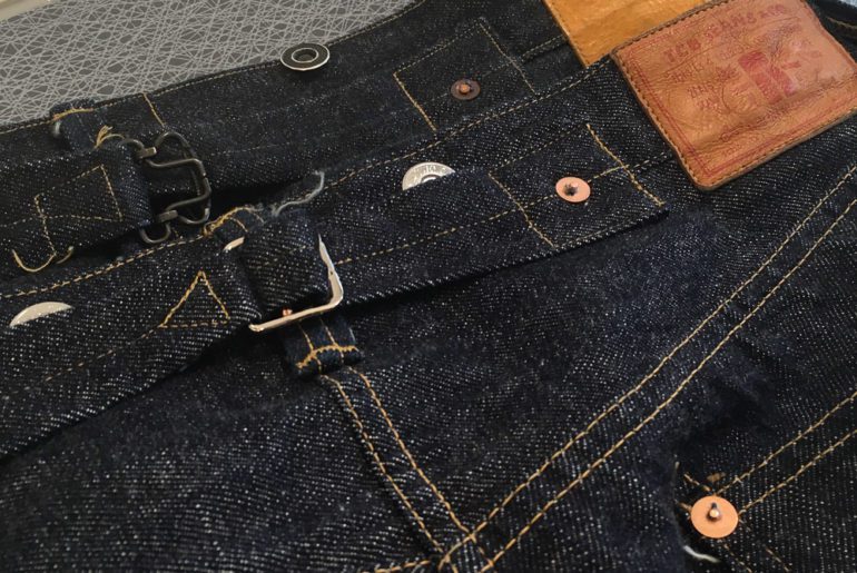 jeans with side straps mens