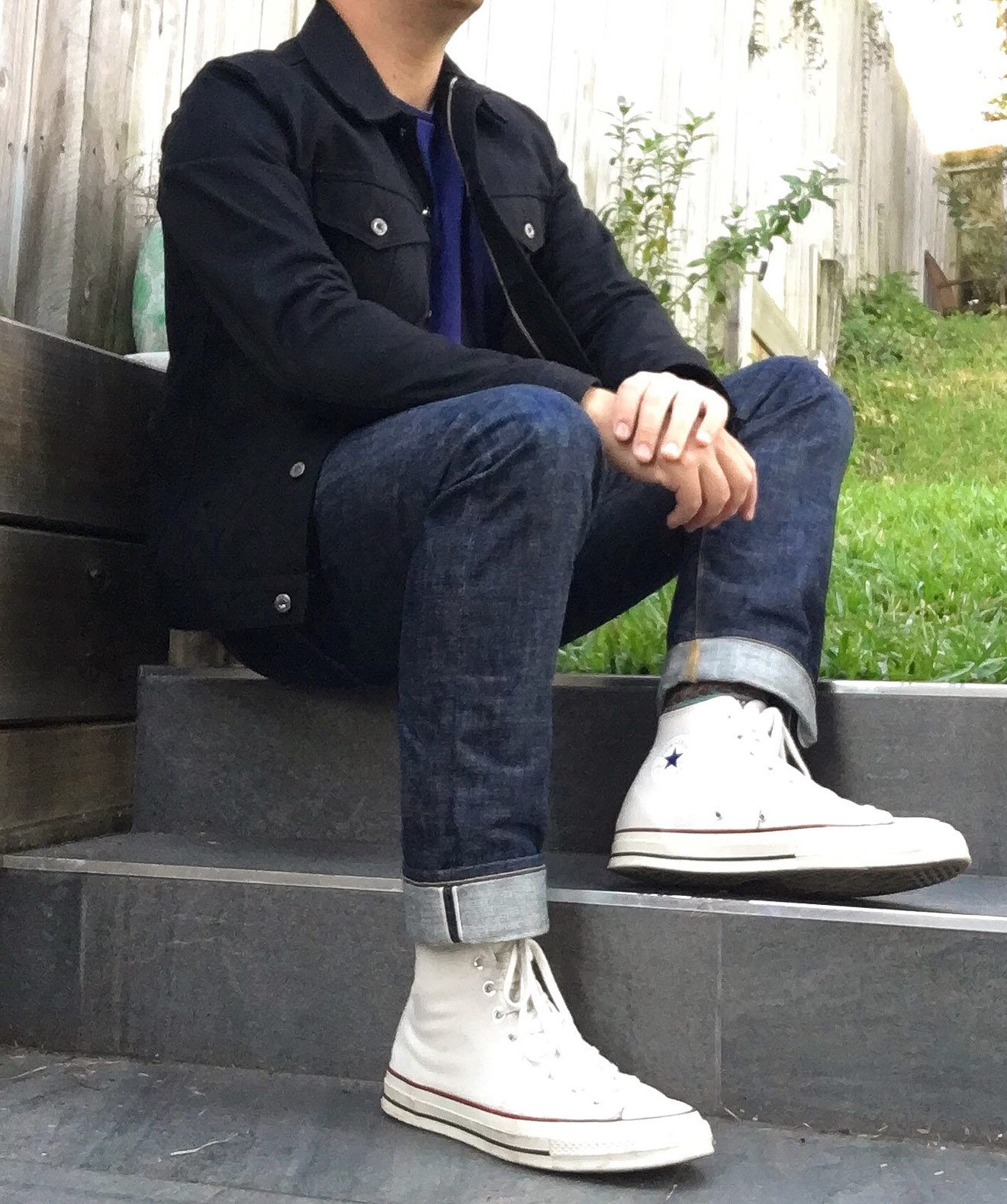 Denimhunters, Blue Blooded, Q&A, partial2denim, Brisbane, Instagram, raw denim, Iron Heart, Momotaro, Studio D'Artisan, Shockoe Atelier, Converse, Chuck Taylor 70s, high top