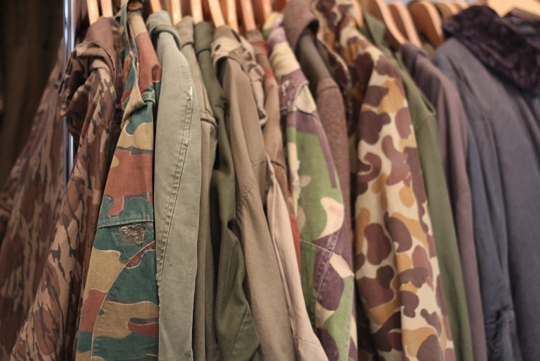 Vintage military design, army jackets, camouflage, M65