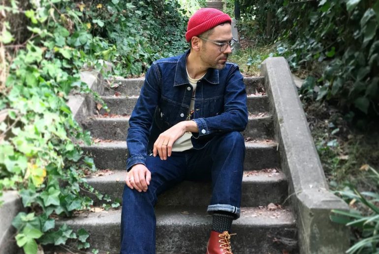 Blue Blooded, Instagrammer, sanforizedson, Denimhunters, raw denim, Bay Area, selvedge denim, Red Wing boots, Red Wing, Red Wings, Lineman