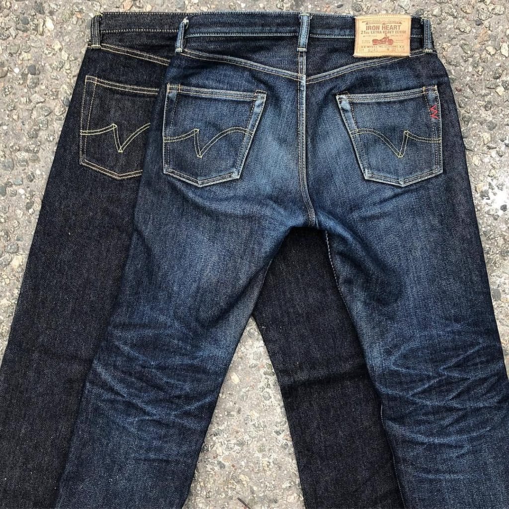 Iron Heart, 21 oz., heavyweight denim, pride of jeans, made in Japan,