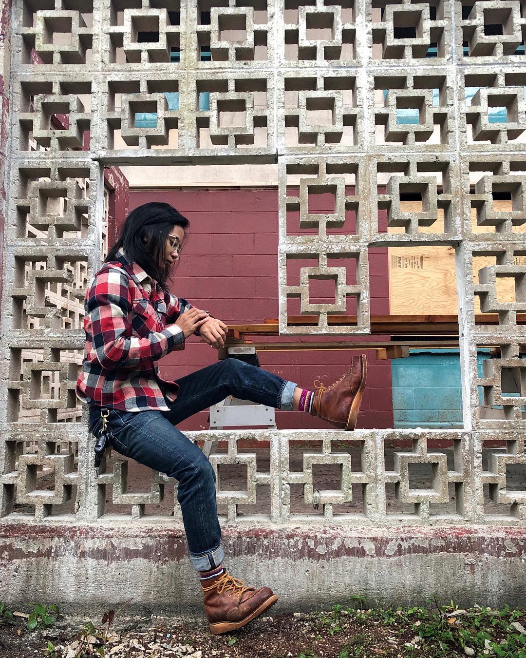 Blue Blooded, Instagrammer, roxrocks86, Denimhunters, Iron Heart, Red Wing womens, ultra heavy flannels
