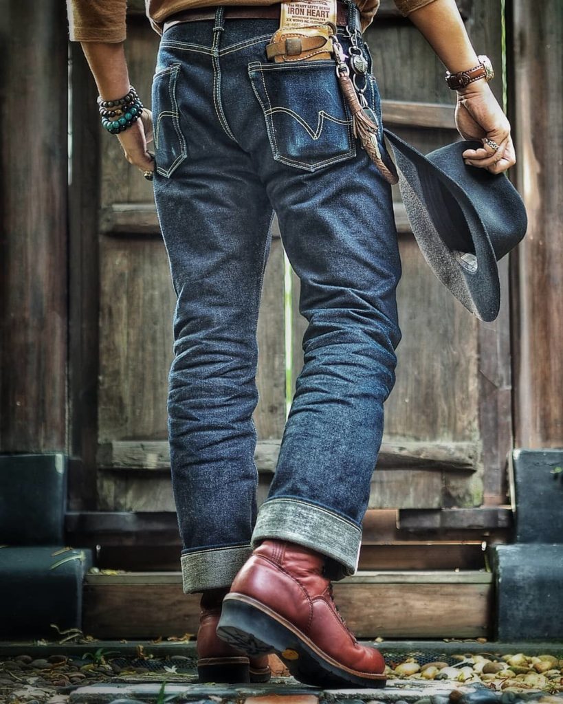 Blue Blooded, Instagrammer, paronly, Denimhunters, raw denim, Iron Heart, Red Wing, logger boots,