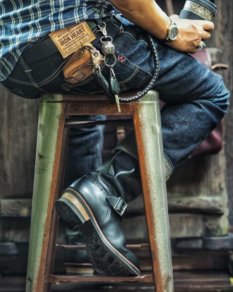 BROKEN CHAIN BIRD - RED THREAD DENIM JACKET – Anvil Made