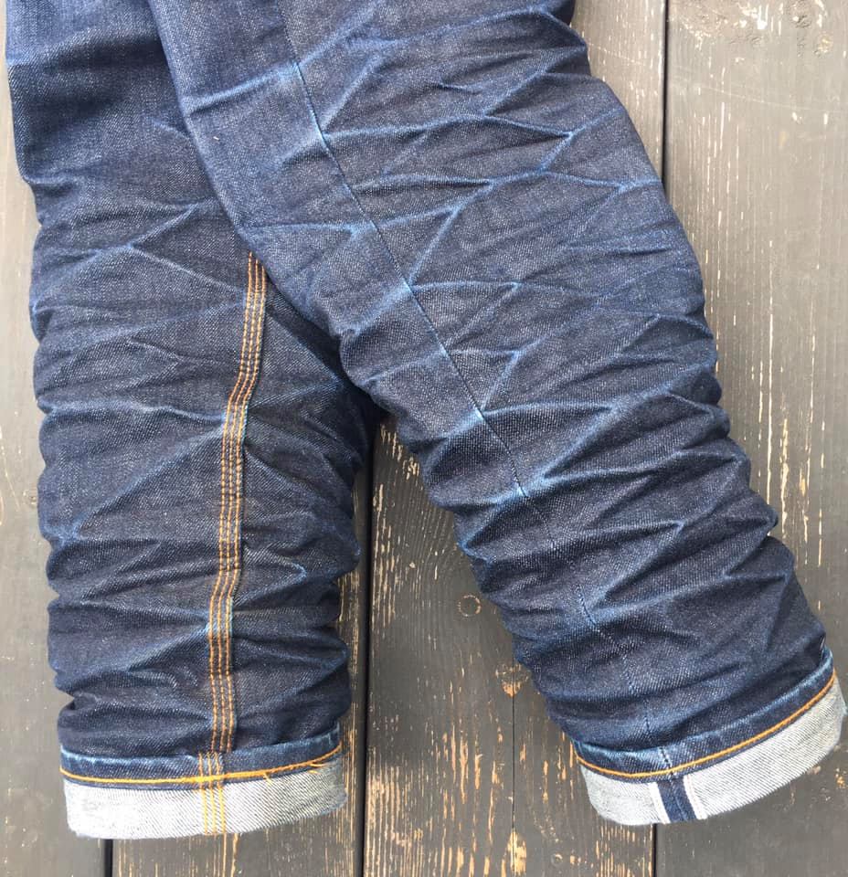 double indigo raw denim