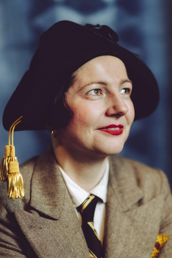 Blue Blooded portfolio, female portrait, lady with hat