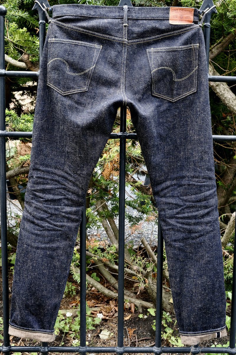 Full Length Hanging Back, Oni Secret Denim 20th Anniversary Moca Weft