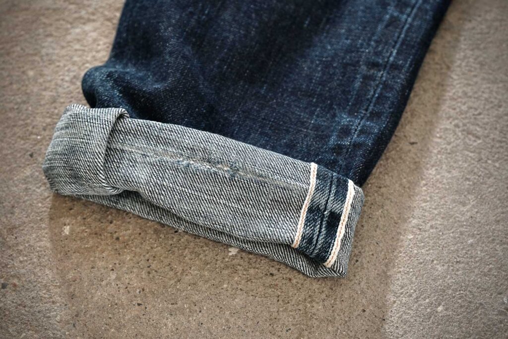 cuffing selvedge denim