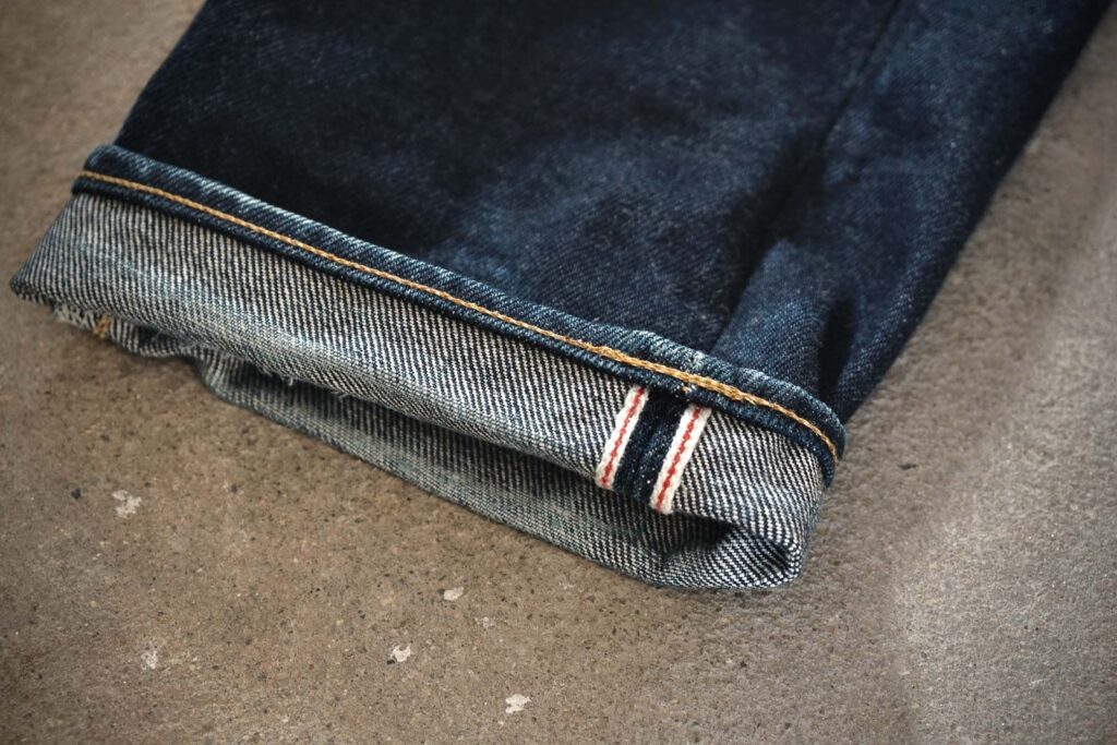 cuffing selvedge denim