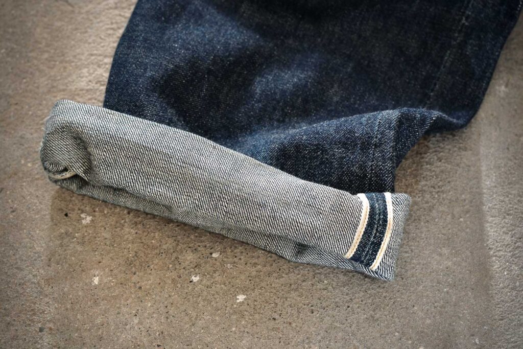 cuffing selvedge denim