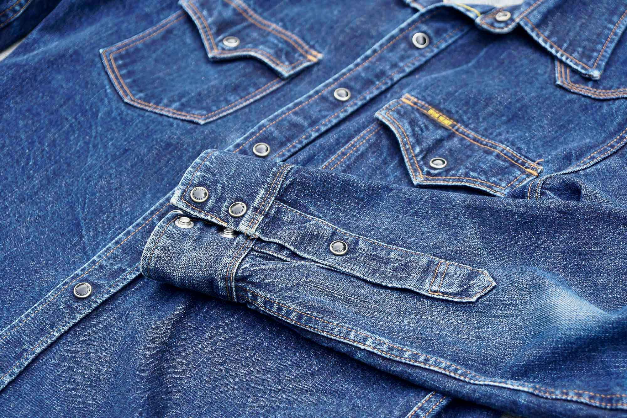 Stylish zipper denim on sale shirts