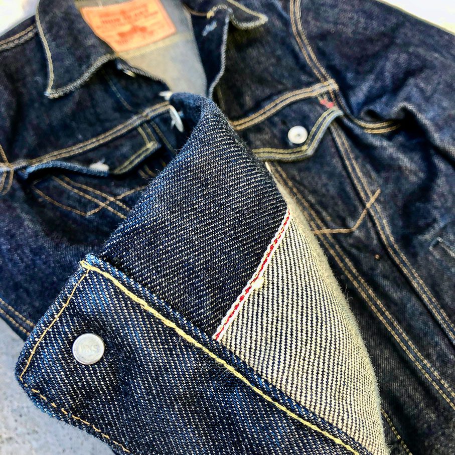 levis raw denim jacket