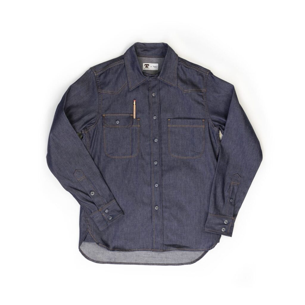 Wrangler Riggs Workwear Long Sleeve Button Down Solid Denim Work Shirts -  Antique • Price »
