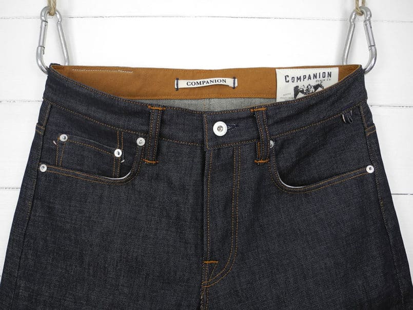 straight high waisted jeans in selvedge denim - raw | husbands