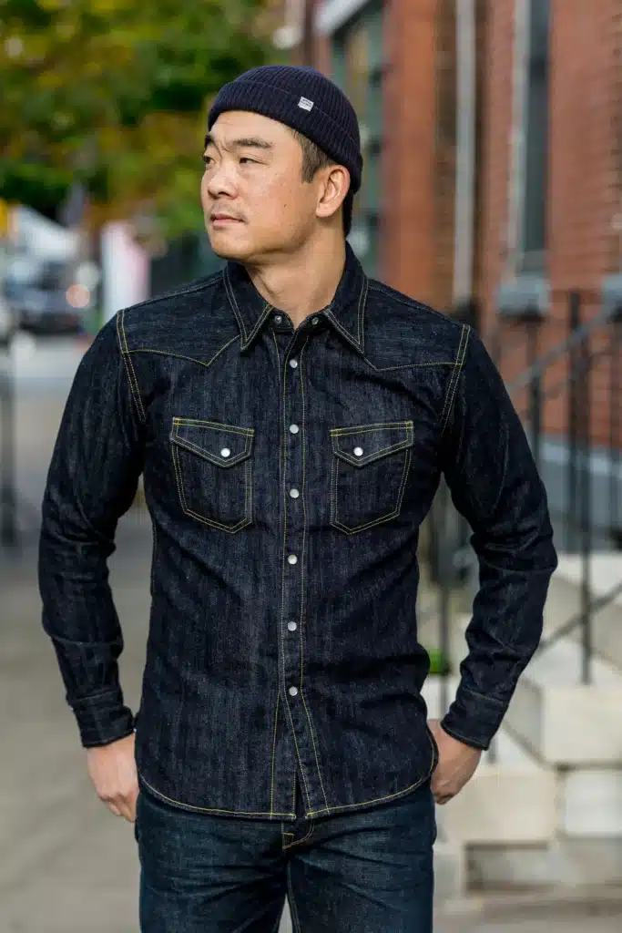 Embroidered Boyfriend Fit Denim Shirt in 2023  Western denim shirt men,  Fitted denim shirt, Western denim shirt