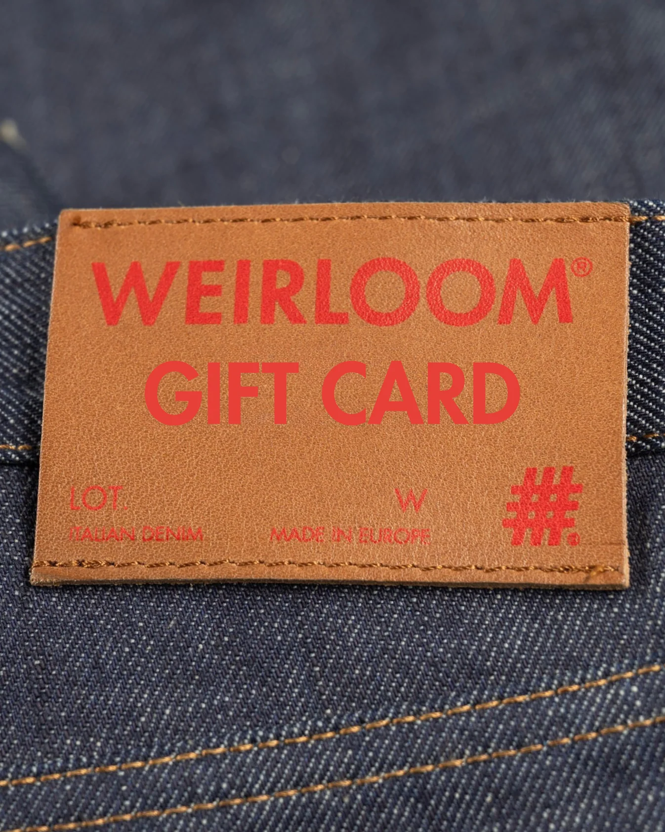Weirloom gift card prize for The Fade Off