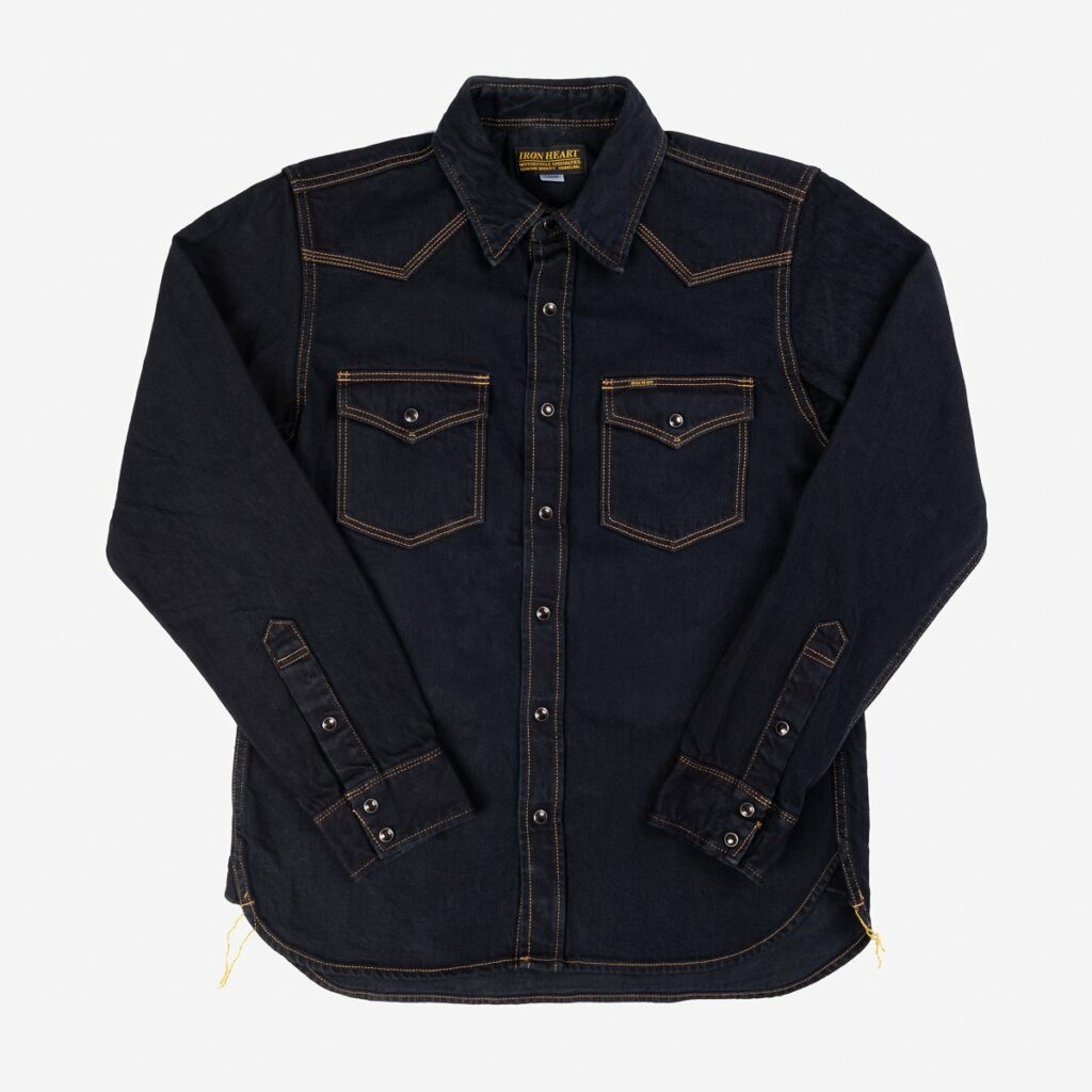 The Letters: Indigo Classic Western Denim Shirt